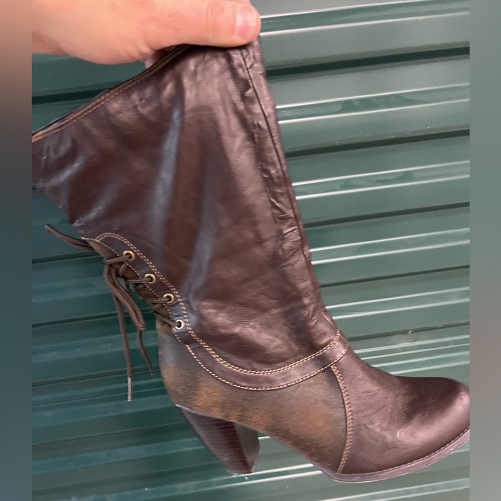 Mudd Dark Brown High Heel Boots - Picture 7 of 10